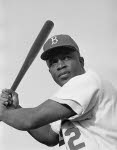 Le joueur de baseball américain, Jackie Robinson