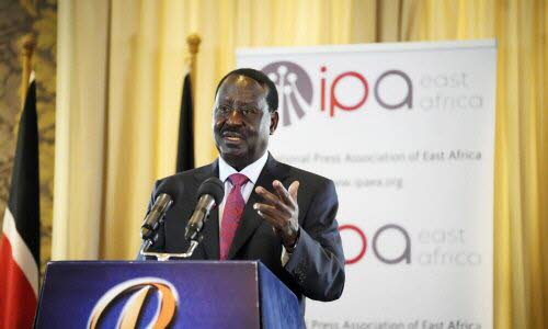 Photographie de Raila ODINGA