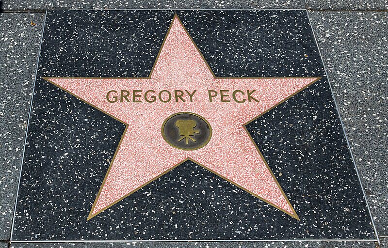 L'étoile de Gregory Peck à Hollywood Boulevard