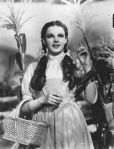 Judy Garland en 1939 dans le magicien d'Oz