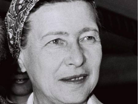 La philosophe, romancière, mémorialiste et essayiste française, Simone de Beauvoir