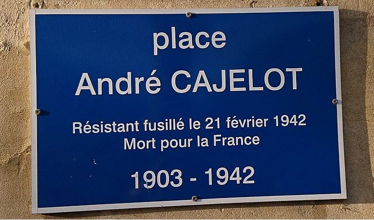 Cajelot Plaque Parvis de l'Eglise St Georges Nancy