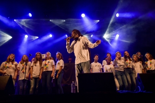 SAULXURES-SUR-MOSELOTTE le 26/08/2017 : festival de musique, Festi'lac. Concert de Tonton David. Photo VM/Jérôme HUMBRECHT