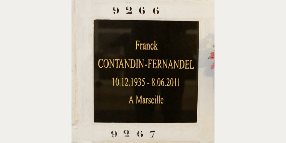 Père-Lachaise -Columbarium- Franck Fernandel