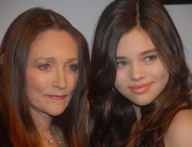 Olivia Hussey and India , via Wikimedia Commons