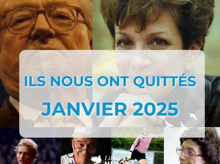 Ces personnalités nous ont quittés en janvier 2025 : rendons leur hommage