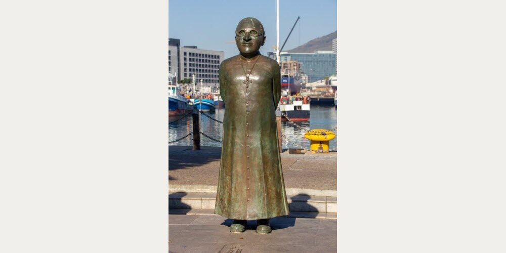 Statue de Desmond Tutu en Afrique du Sud