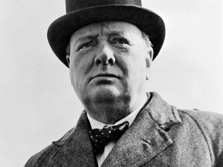 L'ancien premier ministre du Royaume-Uni, Winston Churchill