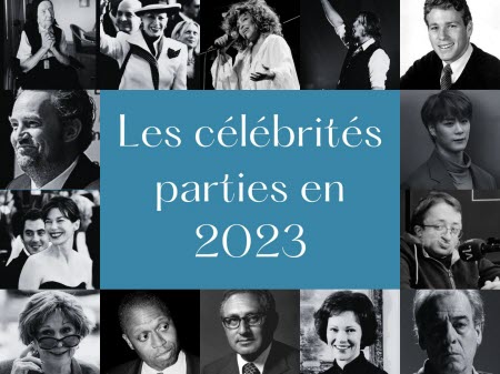 Les célébrités qui nous ont quittés en 2023