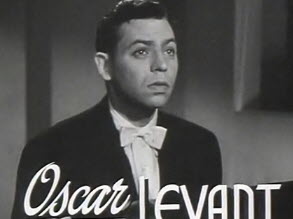 La disparition du pianiste, auteur, compositeur et acteur américain Oscar Levant