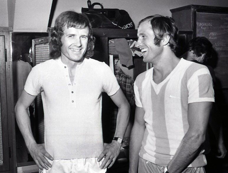 Entre Gilbert Gress et Gérard Hausser, une indéféctible amitié est née dès l'enfance. Photo archives DNA/Roger WAYDELICH