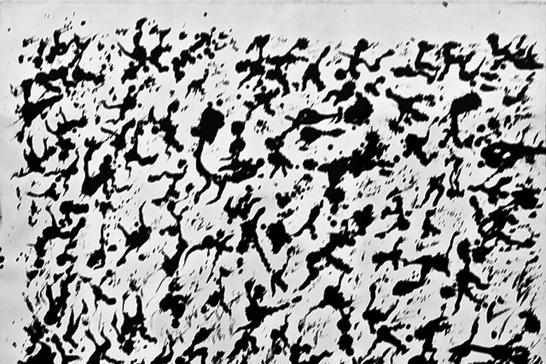 Le grand prix national des lettres et peintre, Henri Michaux