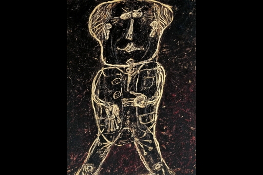 Le grand prix national des lettres et peintre, Henri Michaux