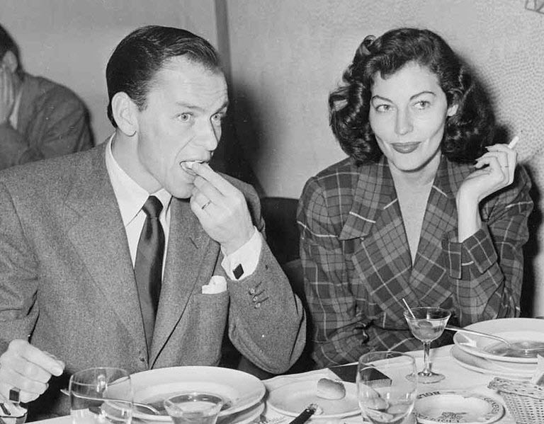 Frank Sinatra et sa femme Ava Gardner