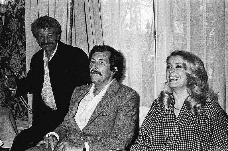 Yves Robert avec Jean Rochefort et Catherine Deneuve