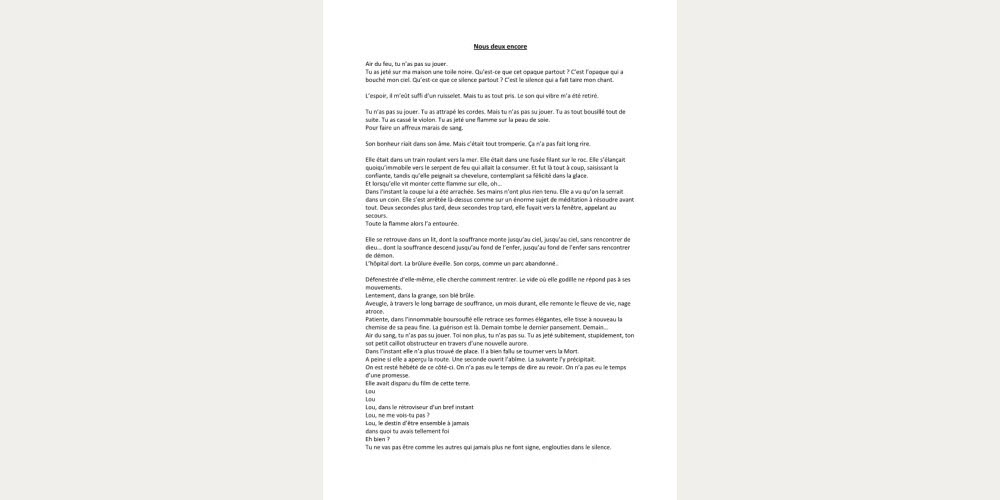 Nous deux encore, Henri Michaux, 1948