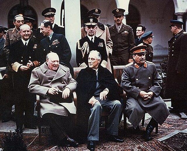Sommet de Yalta en février 1945